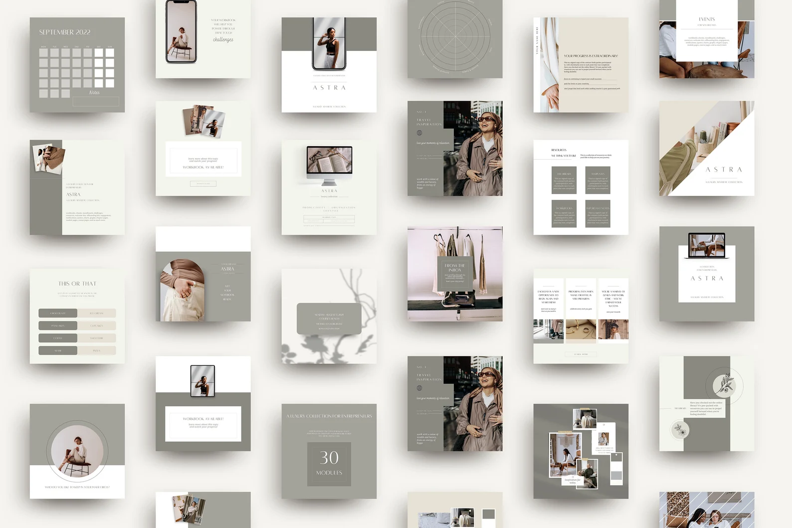 ASTRA Luxury Instagram Templates for Canva - Image 2